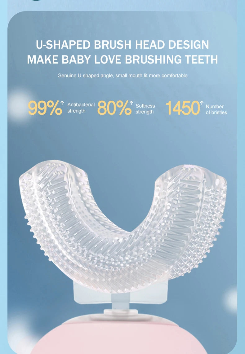 Lubu FunBrush – U-Shaped Toothbrush for Kids (Ages 2–12)
